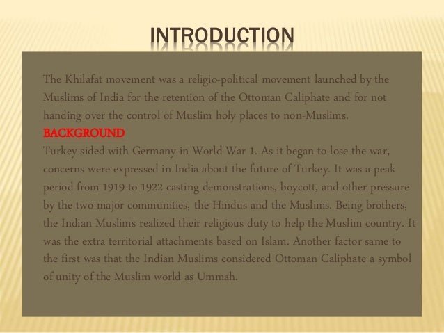 Khilafat Movement Pdf